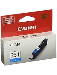 Canon Usa Cli-251 - Cartucho de tinta cian para Canon Mg6320 Ip7220 Mg5420 Mx922 y Cli-2 Paquete de 1