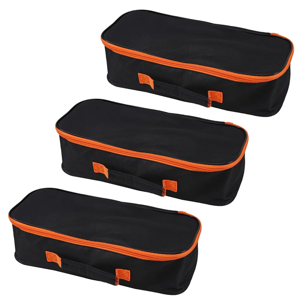 Photo 1 of 3pack Tool Pouch with Zipper Utility Small Tool Bag for Screw Plier Wrench Screwdriver Mechanic Car Vacuum Men garden Hand Power Tool Storage Organizer (14 Inch)