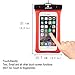 uFashion3C [Floating] Waterproof Cell Phone Case Dry Bag Pouch [With Headphone Jack,Armband,Lanyard] for iPhone 6,6S,6 Plus,6S Plus, Samsung Galaxy S8,Plus,S7,S6,Edge,Note 3,4,5,8, LG G5,G6 (Red)