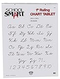 School Smart Chart Tablet, 24 x 32 Inches, 1 Inch Rule, 25 Sheets