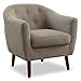 Homelegance Fabric Barrel Chair, Beige primary