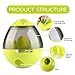 Wellood Dog Treat Dispenser Ball Toy, Interactive Treat-Dispensing Ball for Dogs & Cats: Increases IQ & Mental Stimulation, Tumbler Design Slow Feeder Easy to Clean Green
