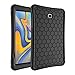 Fintie Silicone Case for Samsung Galaxy Tab A 8.0 2018 Model SM-T387, [Honey Comb Series] [Kids Friendly] Light Weight Shock Proof Protective Cover, Black