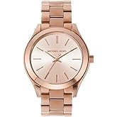 Michael Kors Slim Runway Women's Watch, Stainless Steel Bracelet Watch for Women