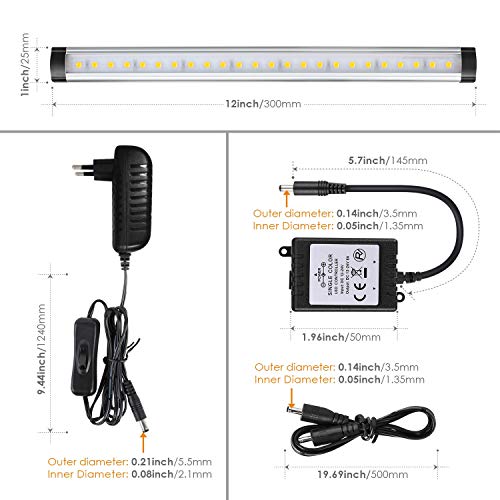 Albrillo Under LED Lighting, 900lm Dimmable Under Counter