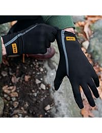 FRDM - Guante de forro   acceso al pulgar e índice, compatible con pantalla táctil, nieve, fotografía, ciclismo, correr, senderismo, para hombres y mujeres