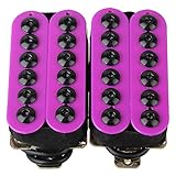 BQLZR Rose Red High Output Invader Humbucker Ceramic Magnet Electric Guitar Neck Bridge Pickup Set