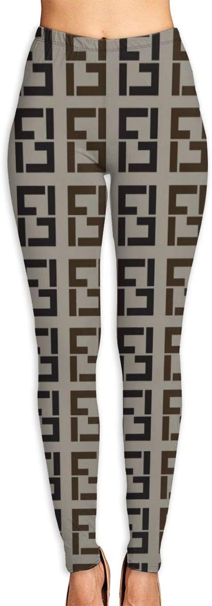 FFF-Fendi Women High Waist Yoga Pants Long Stretch Dress Pants Slim Fit Soft Athletic Workout Pants