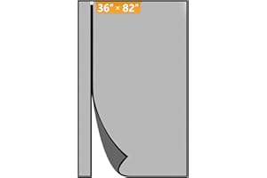 Yotache Reversible Left/Right Opening Magnetic Screen Door Fit Doors 36x82 Inch, Screen Size 38"x83" Anti-Tearing Screen Net with Strong Magnets for Front/Back Patio Door, Black