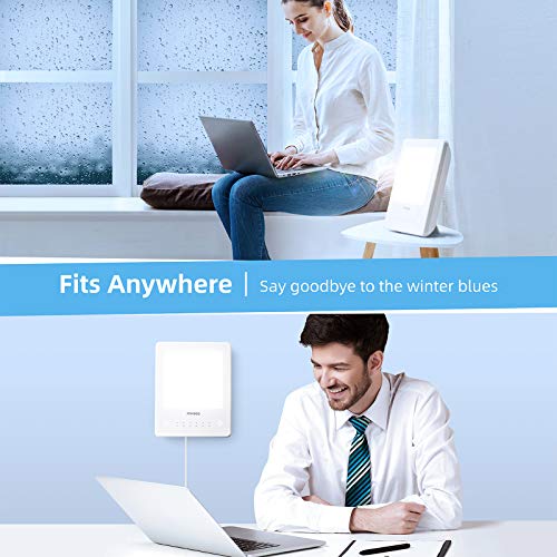 Light Therapy Lamp, Miroco UV Free 10000 Lux Brightness, Timer Function