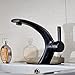 Senlesen Oil Rubbed Bronze Bathroom Deck Mounted Basin Sink Faucet 1 Handle Lavatory Mixer Tap with Cover Plate