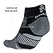 Balega Enduro V-Tech Low Cut Socks For Men and Women (1 Pair) (2017 Model), Black/Grey Heather, Large