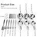 Measuring Cups and Spoons Set, Ejoyous 13 Pieces 18/8 Stainless Steel Kitchen Tool with 2 D Rings and Magnetic Measurement Conversion Chart for Baking Cooking