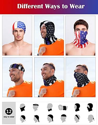 A face mask with a unique design covering the face and neck.