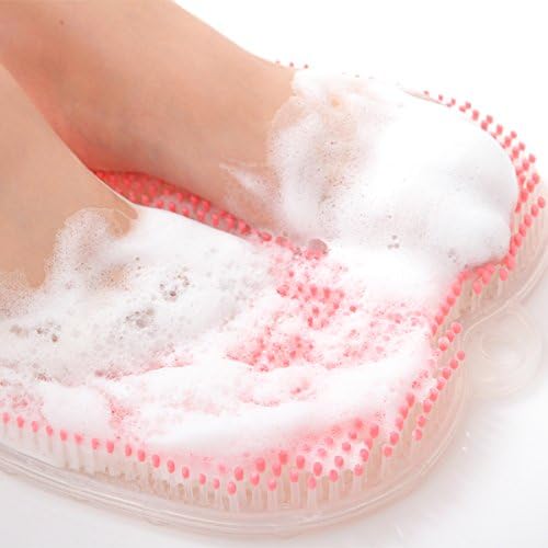 High End Bathroom Shower Foot Scrub Exfoliator Washer Massager Stain Resistant Silicon Material