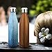 King Do Way Double Wall Vacuum Insulated Stainless Steel Sports Water Bottle, Blue, 17 Ounce