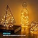 Asmader Fairy 2 Pack Battery Operated String, IP67 Waterproof 8 Modes Remote Timer with, Warm White-Small, Copper Wire Decor Light for Indoor/Outdoor,Patio,Garden,Party,Holiday(Warm White)