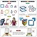 Jasonwell Magnetic Tiles Creative Magnetic Building Blocks Set for Boys Girls STEM Preschool Educational Construction Kit Magnet Stacking Toys for Kids Toddlers Children