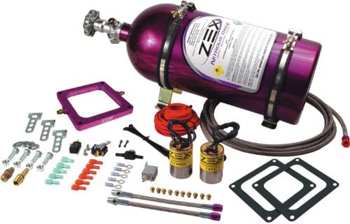 ZEX 82048 Dominator Flange Perimeter Plate Nitrous System with Purple Bottle
