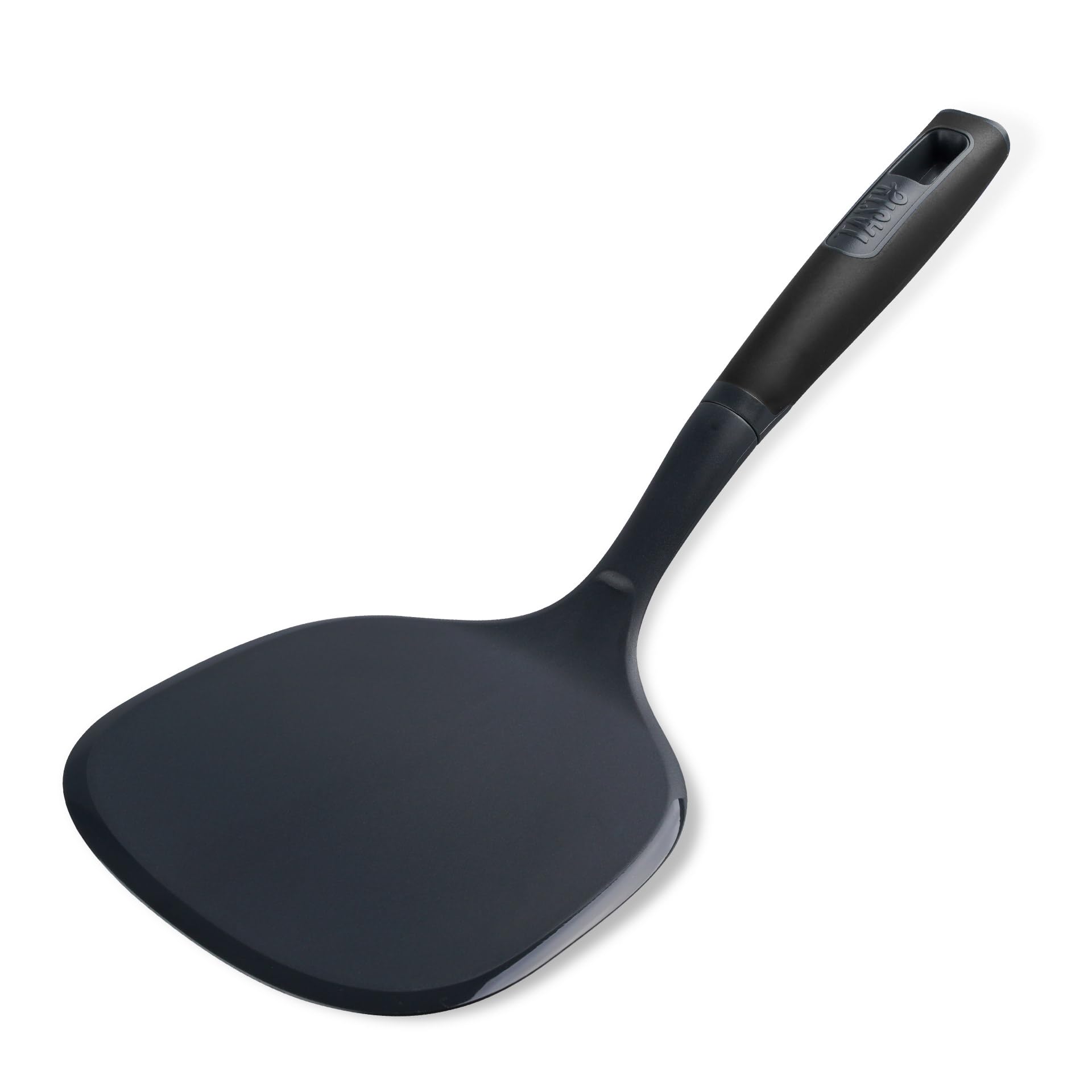 Tasty Everyday Pancake Turner with Flattened Edges, Extra Large Spatula, Soft-Touch Handle, Making & Serving Pancakes Crêpes, Suitable for Coated Pans, Size: 34x15x6cm, Colour: Black & Grey — image 1