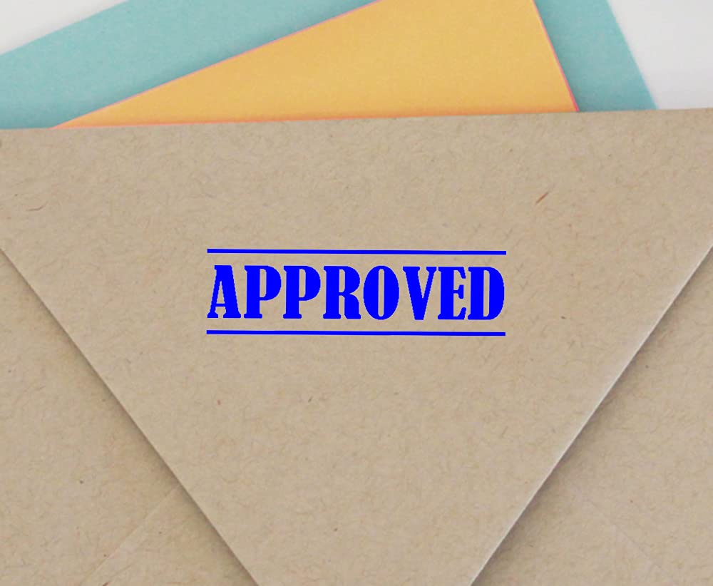 Printtoo Approved Custom Stamp Office Stationary Self Inking Rubber Stamp-Blue