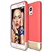 Maxboost MGN4-C04 Vibrance Series Soft-Interior Scratch Protection Metallic Finished Base with Slider Style Hard Case for Samsung Galaxy Note 4 - Italian Rose / Champagne Gold