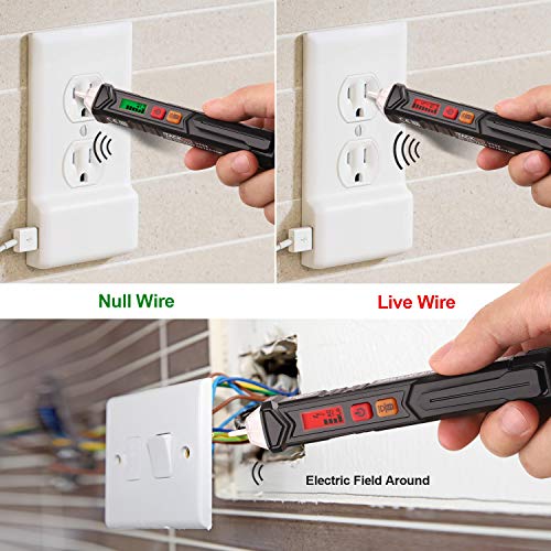 2 Non+Contact+Adjustable+Sensitivity+Flashlight+12V+1000V