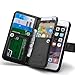 For iPhone 6 Plus Case, Roybens 9 Card slot PU Leather Wallet Case 2 in 1 Magnetic Detachable back cover Flip case with strap For Apple iPhone 6 Plus (5.5) Black
