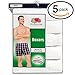 Fruit of the Loom Men's 5Pack White Boxer Shorts Boxers Underwear L