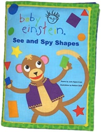 Shapes Book for Toddler - Made From Baby Einstein Fabric - Kids Soft Cloth Book