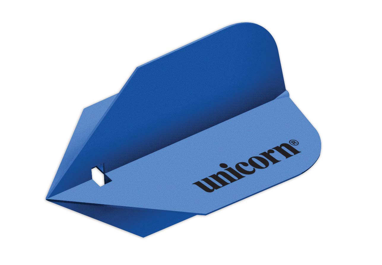Unicorn Super True Dart Flights | Solid Blue | Slim Shape| Light Durable 125 Micron Polymer