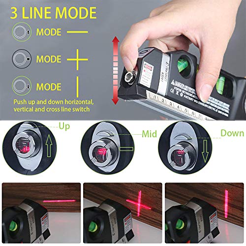 Picture Hanging Kit, Picture Frame Hanger Tool, Laser Level Picture Hanging Measurement Tool, 222 Pieces Photo Hanging Accessories with Picture Hanging Hardware, Hooks, Nails and Wire - Thumbnail 4
