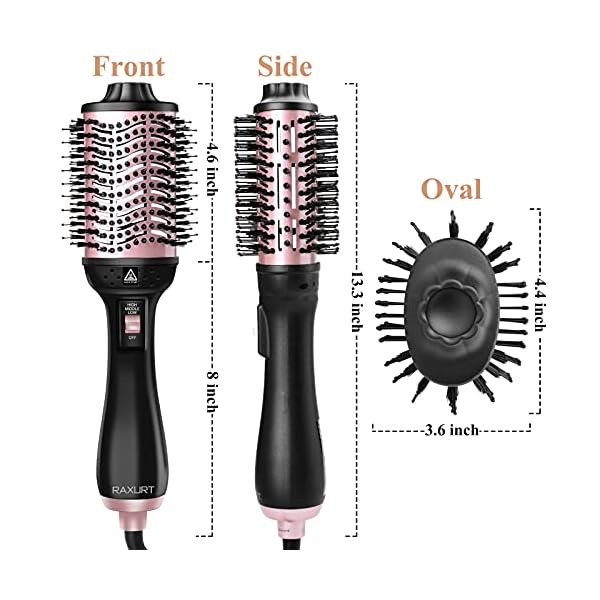Hair-Dryer-Brush4-in-1Multifunctional-Hot-Air-Brush-and-VolumizerAnti-Frizz-Ion-Technology-Blow-Hair-Styler-for-Women-One-Step-Styling-Tool-with-3pcs-Hair-Clips-3pcs-Hair-Ties Hair Dryer Brush,4 in 1Multifunctional Hot Air Brush and Volumizer,Anti-Frizz Ion Technology Blow Hair Styler for Women…
