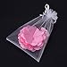 Mudder Organza Gift Bags Wedding Favor Bags Jewelry Pouches, Set of 50, White