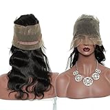 Cici Collection 360 Lace Frontal Closure Brazilian 360 Lace Virgin Hair Body Wave Natural Hairline Lace Band Frontal Pre Plucked Natural Hairline With Baby Hair