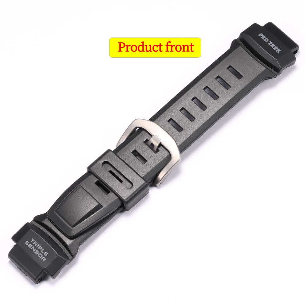 Soft Rubber Strap Replacement for Casio Protrek PRG260 PRG250 PRG550 PRW2500 PRW3500 Men's Waterproof Sport Resin Strap 18mm Watch Accessories
