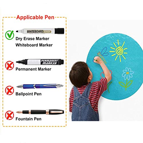 Dry Erase Circles Whiteboard Marker 11 inch Colorful Dry Erase Dots for