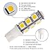 GRV T10 921 922 13-5050 SMD Super Bright 194 Wedge LED Light Bulbs for DC 12V RV Interior Ceiling Dome Light,Replacement for RV Camper Trailer Motorhome Boat Light Bulb,Warm White Pack of 10