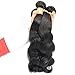 Black Rose Hair Peruvian Body Wave 4pcs Lot 100% Human Hair Extension Unprocessed Peruvian Virgin Hair Body Wave Total 200g/7.05oz 50g/bundles, Pack of 4