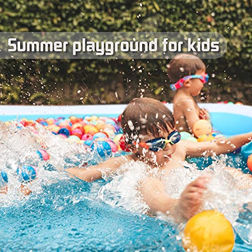 Swimming Pool for Kids and Adults 120x72x22in Kiddie Pool with Pump