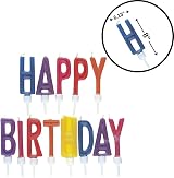 Unique Party 71190 Letter Happy Birthday Candles in Holders Set of 13 view 5
