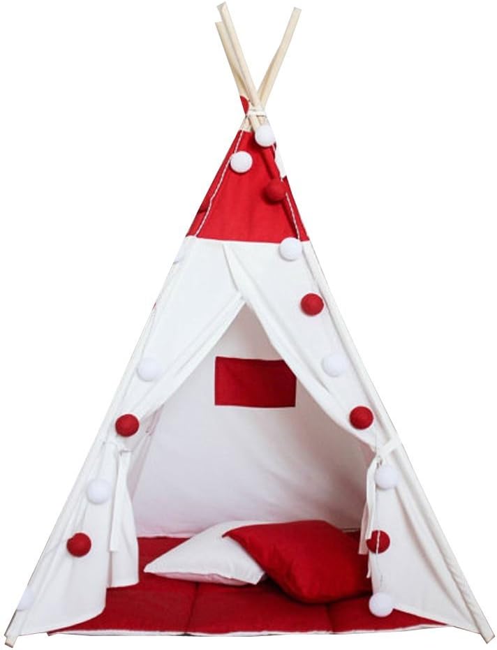 Free Love red Color Flags Kids Play Tent Indian Teepee Children Playhouse Children Play Room Teepee