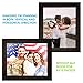 SpoiledHippo 5x7 Picture Frame Black (2 Pack) with Mat for 4x6 Photos - Solid Wood with Glass Cover - Small Wall and Tabletop Frame - Hanging or Standing