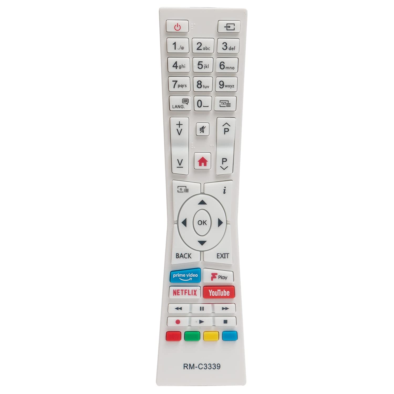 Replacement Remote RM-C3339 Fit for JVC LED Smart HD TV LT-43C890 LT-40C890 LT-49C890 LT-43C790(A) LT-32C790(B) LT-43C790 LT-40C790 LT-49C790 LT-24C605 LT-32C605 LT-32C606 LT-32C705