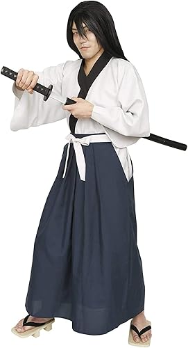 Amazon 大泥棒シリーズ 侍剣士 アニメ なりきり キャラクター 大きいサイズ メンズ レディース パンツ メンズコスプレ ルパン三世 風 石川五ェ門 石川五右衛門 着物 袴 コスプレ コスプレ衣装 コスチューム ハロウィン 文化祭 忘年会 仮装 イベント Halloween S