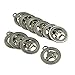 MonkeyJack 10 Pcs Tibetan Silver Western Horse Round Charms Pendants Jewelry DIY Making