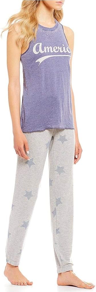 PJ Salvage America-Screen Print Jersey Knit Sleep Tank