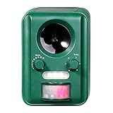 VOLADOR Humane Animal Repeller Ultrasonic Outdoor Animals Repellent with Motion Sensor Stops Cats, Dogs, Deers, Squirrels, Raccoons, Skunks from Garden & Yard