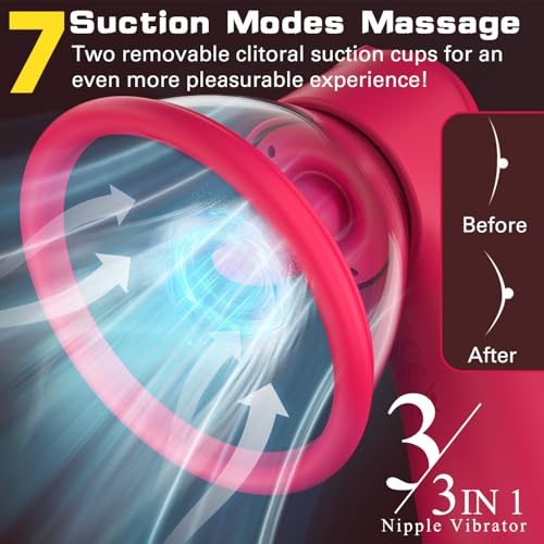 Vikkiy Pussy Pump - Suction/Licking/Vibration Female Nipple Pussy Sucker photo 10