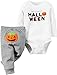 Carter's Unisex Baby 2 Pc Sets, White, 12 Months